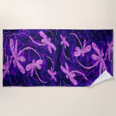 Dragonfly Disco Beach Handtuch (Vorderseite)