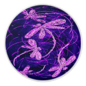 Dragonfly Disco Keramikknauf (Vorderseite)