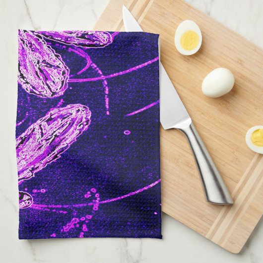 Dragonfly Disco Küchentuch (Viertel Falte)