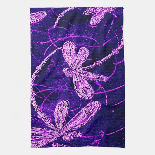 Dragonfly Disco Küchentuch (Vertikal)