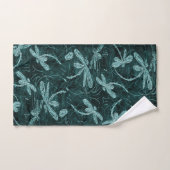 Dragonfly Disco Midnight Blue Badhandtuch Set (Handtuch)