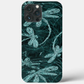 Dragonfly Disco Midnight Blue Case-Mate iPhone Hülle (Rückseite)
