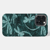 Dragonfly Disco Midnight Blue iPhone Hülle (Rückseite (Horizontal))