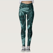 Dragonfly Disco Midnight Blue Leggings (Vorderseite)