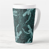 Dragonfly Disco Midnight Blue Milchtasse (Rechte Ecke)