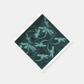 Dragonfly Disco Midnight Blue Serviette (Ecke)