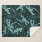Dragonfly Disco Midnight Blue Sherpadecke (Vorderseite (Horizontal))