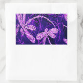 Dragonfly Disco Rechteckiger Aufkleber (Tasche)
