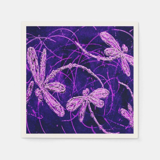 Dragonfly Disco Serviette (Vorderseite)