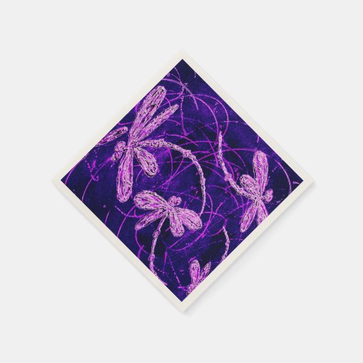 Dragonfly Disco Serviette (Ecke)