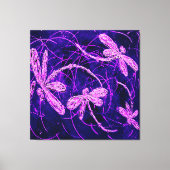 Dragonfly Disco Stretched Canvas Print Leinwanddruck (Vorderseite)