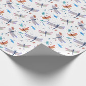 Dragonfly Drachenfliegen Geschenkpapier (Ecke)
