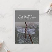 Dragonfly-Drachenfliegen werden bald gut Karte (Vorderseite/Rückseite Beispiel)