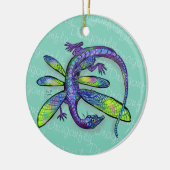 Dragonfly Dragon Keramik Ornament (Links)
