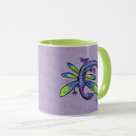 Dragonfly Dragon Tasse (VorderseiteRechts)