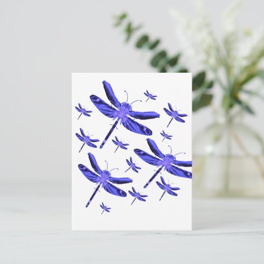 Dragonfly Dragonflies Postkarte (Stehend Vorderseite)