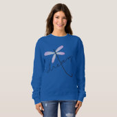 Dragonfly Dream Abstrakte Kunst zu tragen Sweatshirt (Vorne ganz)