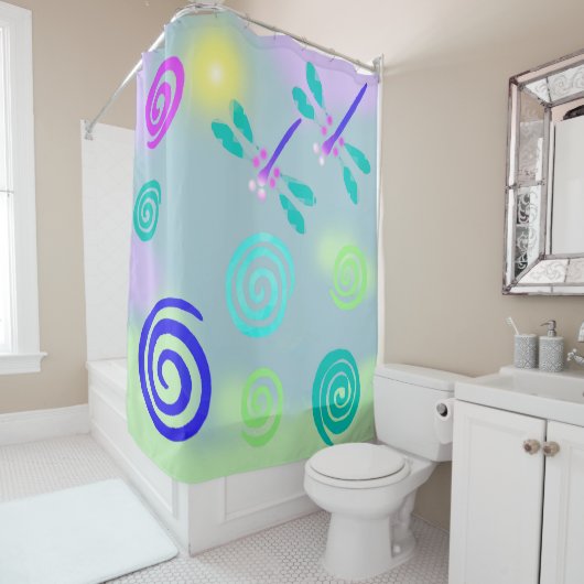 Dragonfly-Dream-Duschvorhang Duschvorhang (Beispiel)