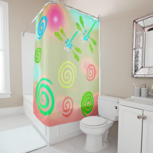 Dragonfly-Dream-Duschvorhang Duschvorhang (Beispiel)