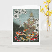 Dragonfly Dream VII (Hören auf den Frieden) Karte (Gelbe Blume)