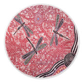 Dragonfly Dreaming Keramik Knob Keramikknauf (Vorderseite)