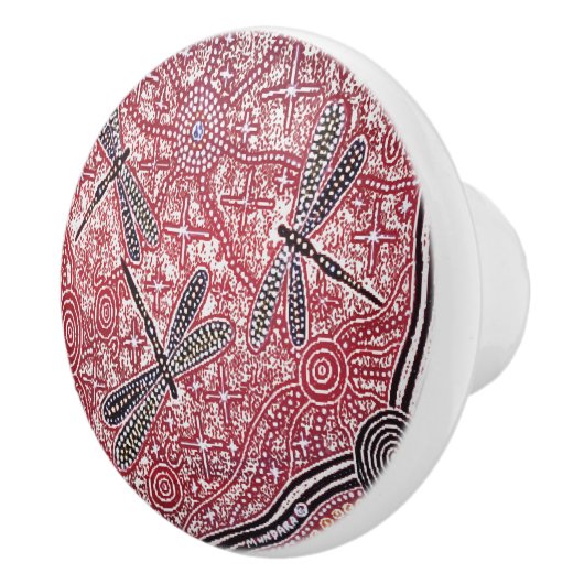 Dragonfly Dreaming Keramik Knob Keramikknauf (Rechts)