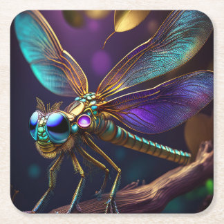 Dragonfly Dreaming Willowbreeze Rechteckiger Pappuntersetzer