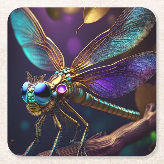Dragonfly Dreaming Willowbreeze Rechteckiger Pappuntersetzer (Vorderseite)