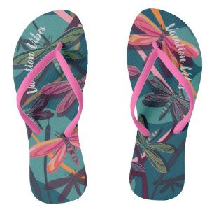Dragonfly Dreams Custom Flip Flops Badesandalen