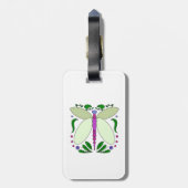 Dragonfly Dreams: HandGezeichnet Gepäckanhänger (Rückseite vertikal)