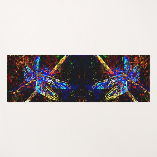 Dragonfly Dreams Yogamatte (Vorderseite (Horizontal))