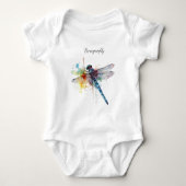Dragonfly Dreamscape, custom Baby Strampler (Vorderseite)