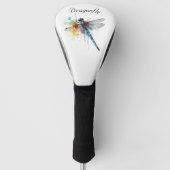 Dragonfly Dreamscape, custom Golf Headcover (Vorderseite)