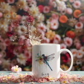 Dragonfly Dreamscape, custom Kaffeetasse