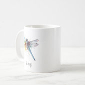 Dragonfly Dreamscape, custom Kaffeetasse (Vorderseite Links)