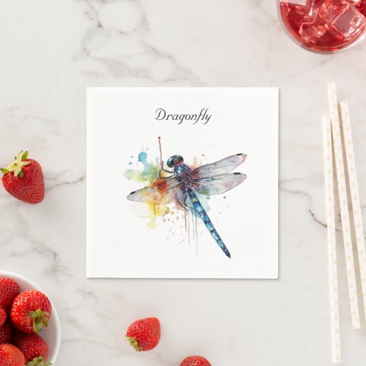 Dragonfly Dreamscape, kundenspezifisch Serviette (Beispiel)