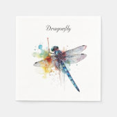 Dragonfly Dreamscape, kundenspezifisch Serviette (Vorderseite)