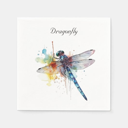 Dragonfly Dreamscape, kundenspezifisch Serviette (Vorderseite)