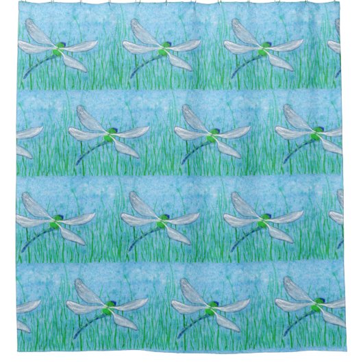 Dragonfly Duschvorhang (Vorderseite)