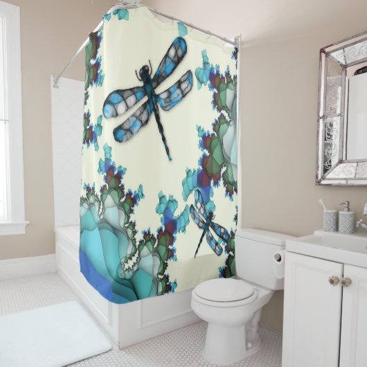 Dragonfly-Duschvorhang Duschvorhang (Beispiel)