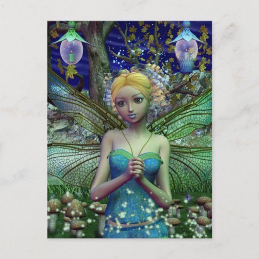 Dragonfly Dusting Postkarte (Vorderseite)