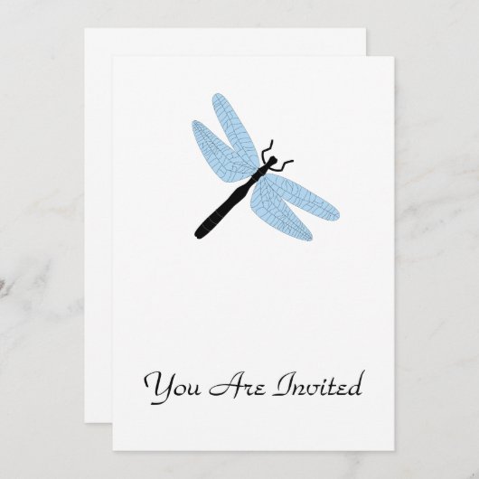Dragonfly Einladung (Vorne/Hinten)