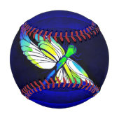 Dragonfly Electric Blue - Persönlich mit einem Nam Baseball (Vorderseite)