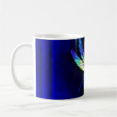 Dragonfly Electric Blue - Persönlich mit einem Nam Kaffeetasse (Links)