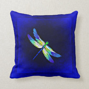 Dragonfly Electric Blue - Persönlich mit einem Nam Kissen