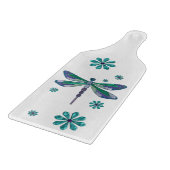 Dragonfly Elegant Jeweled Folk Art Schneidebrett (Ecke)