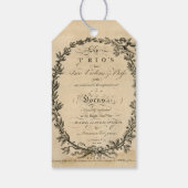 Dragonfly Ephemera Art Journal Tag Geschenkanhänger (Rückseite)