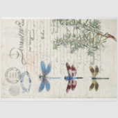 Dragonfly Ephemere Möbel Dekoupage Seidenpapier (Vorderseite)