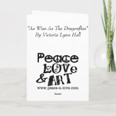 Dragonfly Fairy Danke-Karte Dankeskarte (Rückseite)