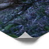 Dragonfly Fairy in der Mondlichtdruckerei Poster (Ecke)